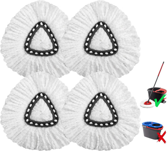 4-Pack-Microfiber-mop-Head-Replacements,-Compatible-with-O-Ceda-Easywring-Single-Bucket-Cleaning-System,-Powerful-Stain-691