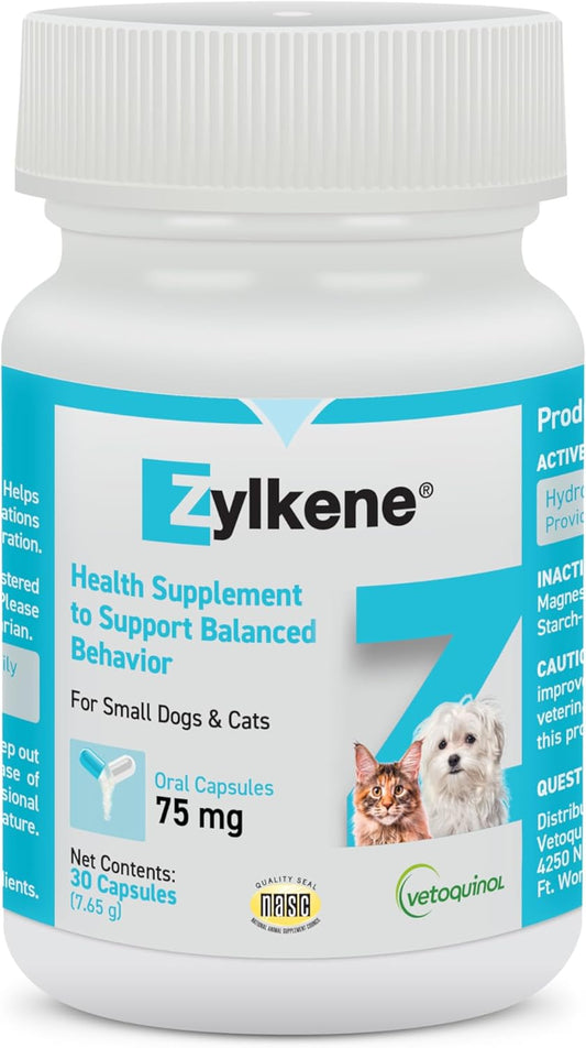 Vetoquinol-Zylkene-Calming-Support-Supplement-for-Small-Dogs-and-Cats,-Helps-Relaxation-453