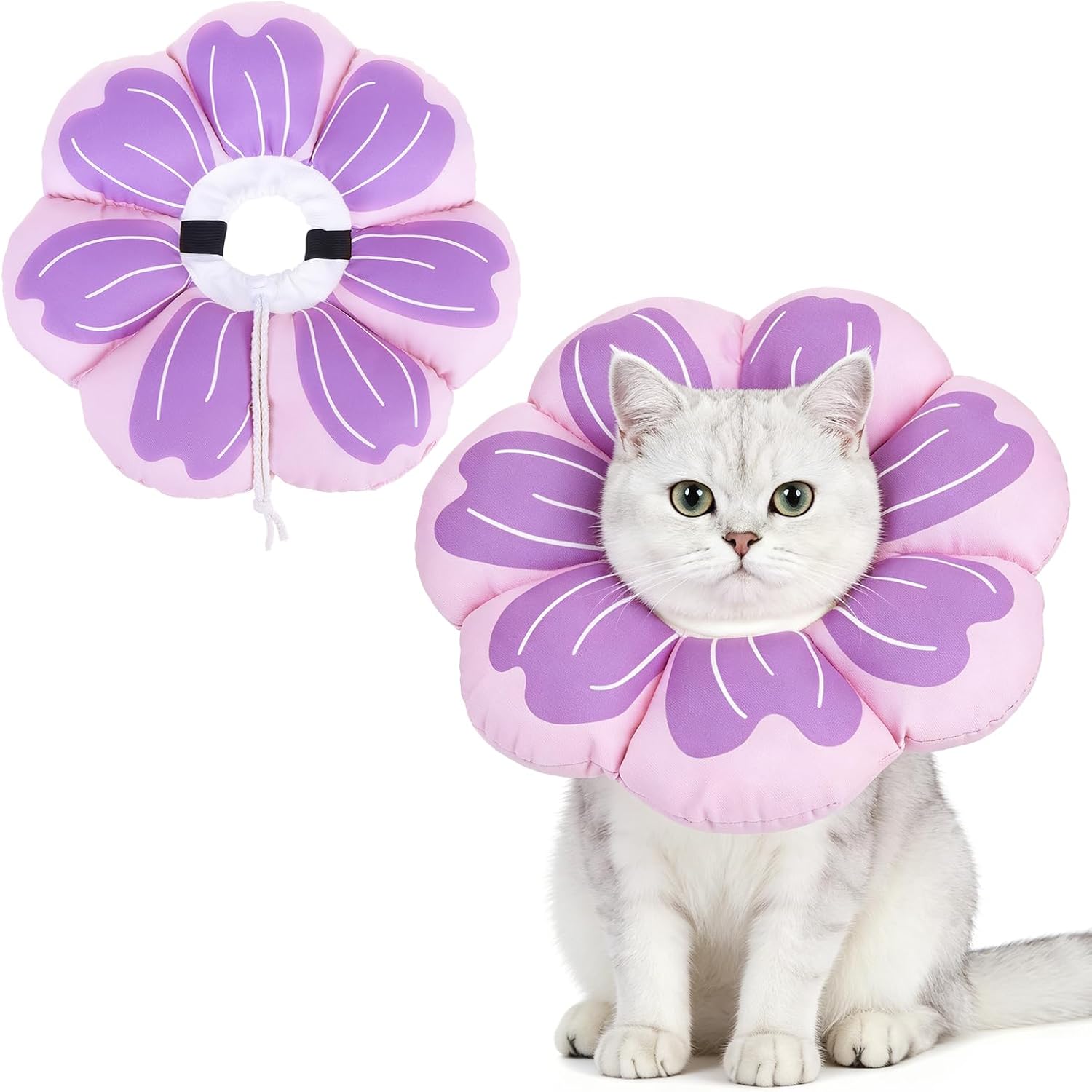 PUPTECK-Cat-Cone-Collar,-Soft-Kitten-Recovery-Collar,-Lightweight-Anti-Bite-Lick-Elizabethan-e-540