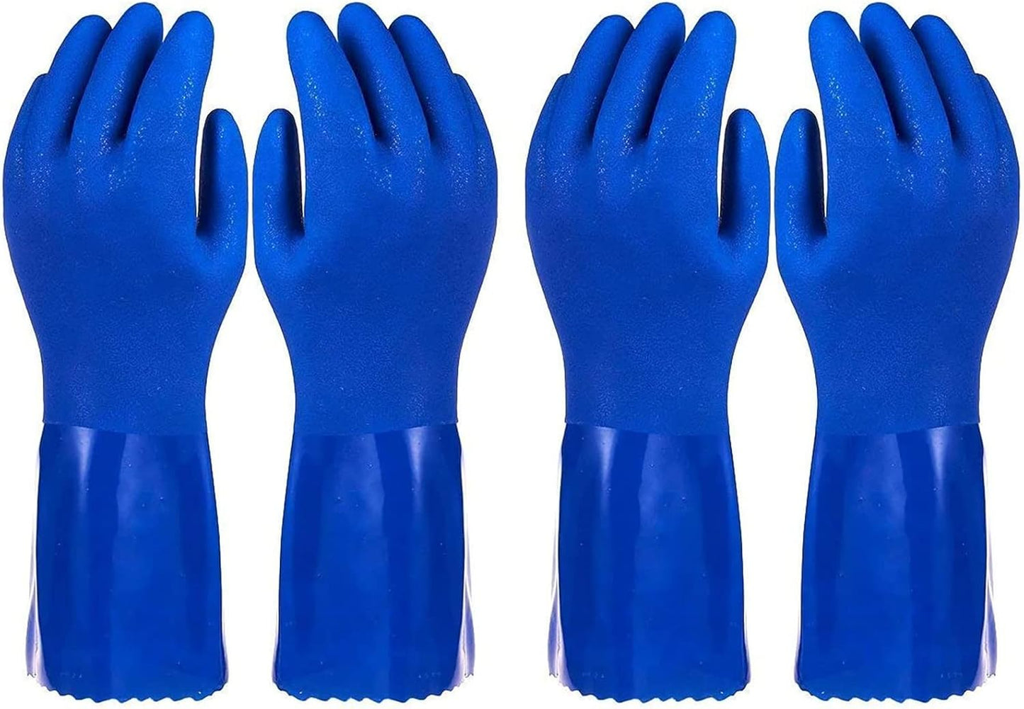 2-Pairs-Rubber-Household-Cleaning-Gloves-for-Kitchen-Dishwashing,-Cotton-3638