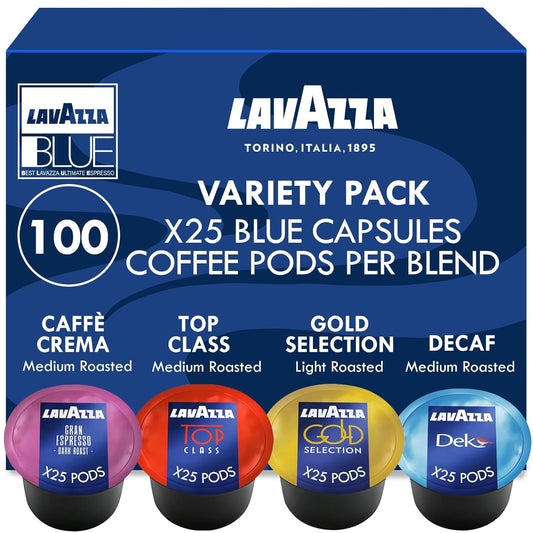 Lavazza-Paquete-variado-de-cápsulas-de-café-azul,-100-unidades,-incluye-Dek,1539