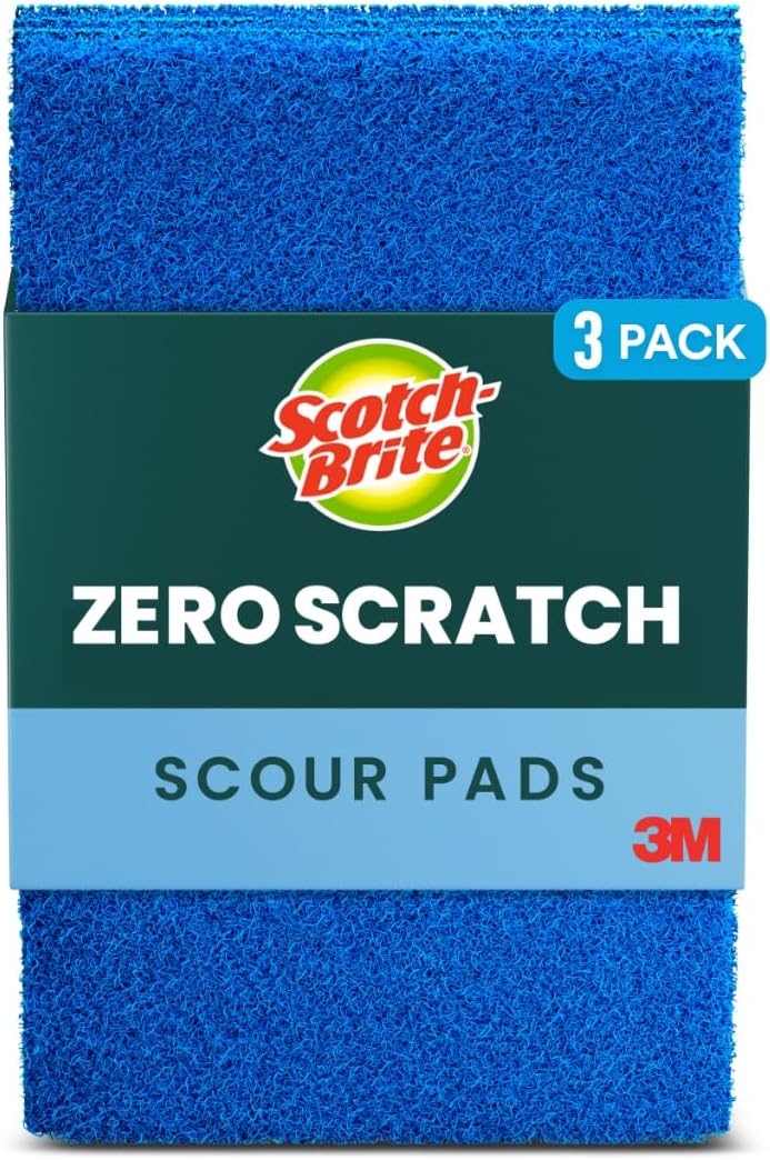 Scotch-Brite-Zero-Scratch-Scouring-Pad,-Effective-+-Gentle-Dish-Scrubber-for-Household-Cleaning,-3-Scrub-1888