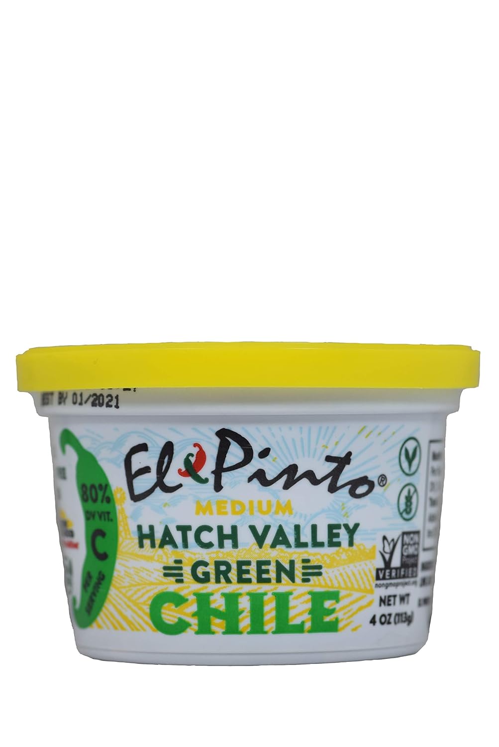 El-Pinto-Medium-Hatch-Roasted-Green-Chile-Chopped-(4-Ounces,-12-Pack)-247
