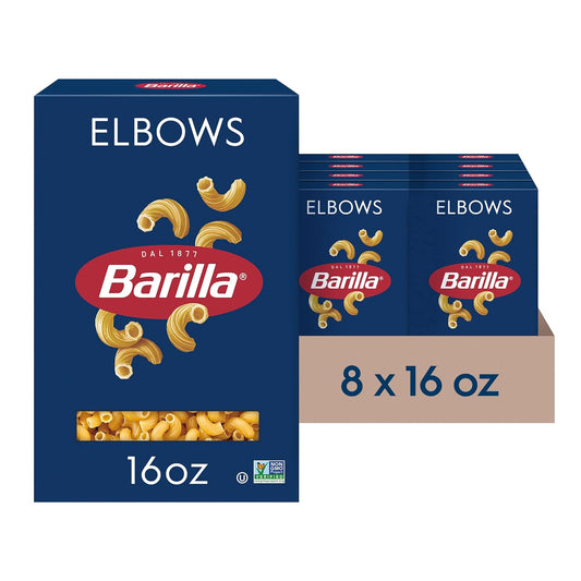 Barilla-Elbows-Pasta,-16-oz.-Box-(Pack-of-8)-Non-GMO,-1088