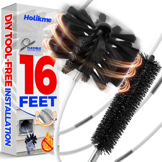 Holikme-16-Feet-Dryer-Vent-Cleaner-Kit,-Lint-Remover,Fireplace-Chimney-3108