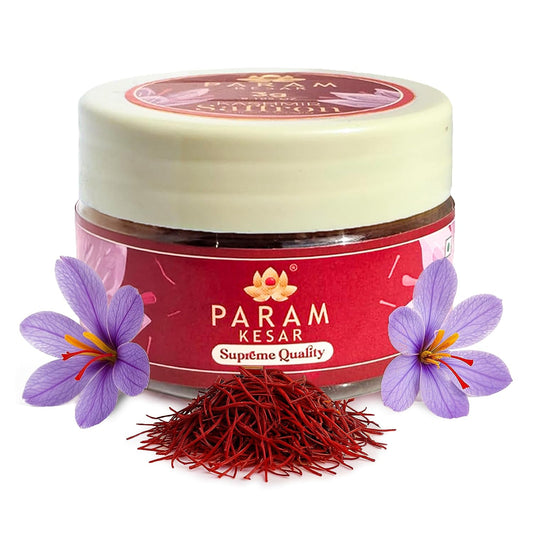 Param-Kesar®-Supreme-Saffron,-1-Organic,-Pure-Kashmiri-Super-Mongra-Saffron-Threads,-155
