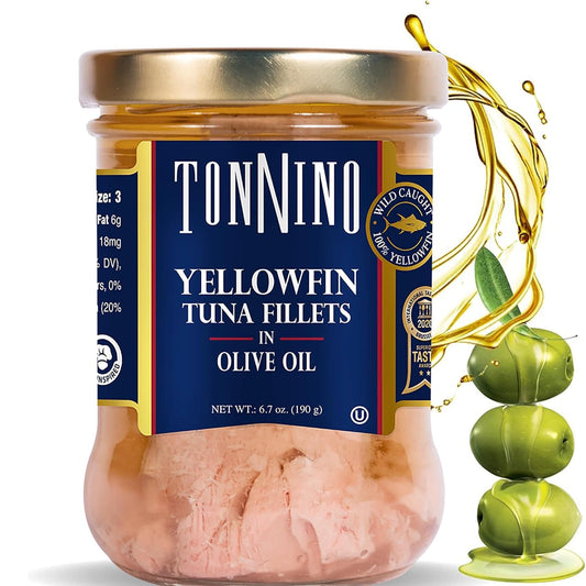 Tonnino-Olive-Oil-Yellowfin-Tuna-Fillets,-FAD-Free-Wild-Caught,-6.7-oz-6pk-----808