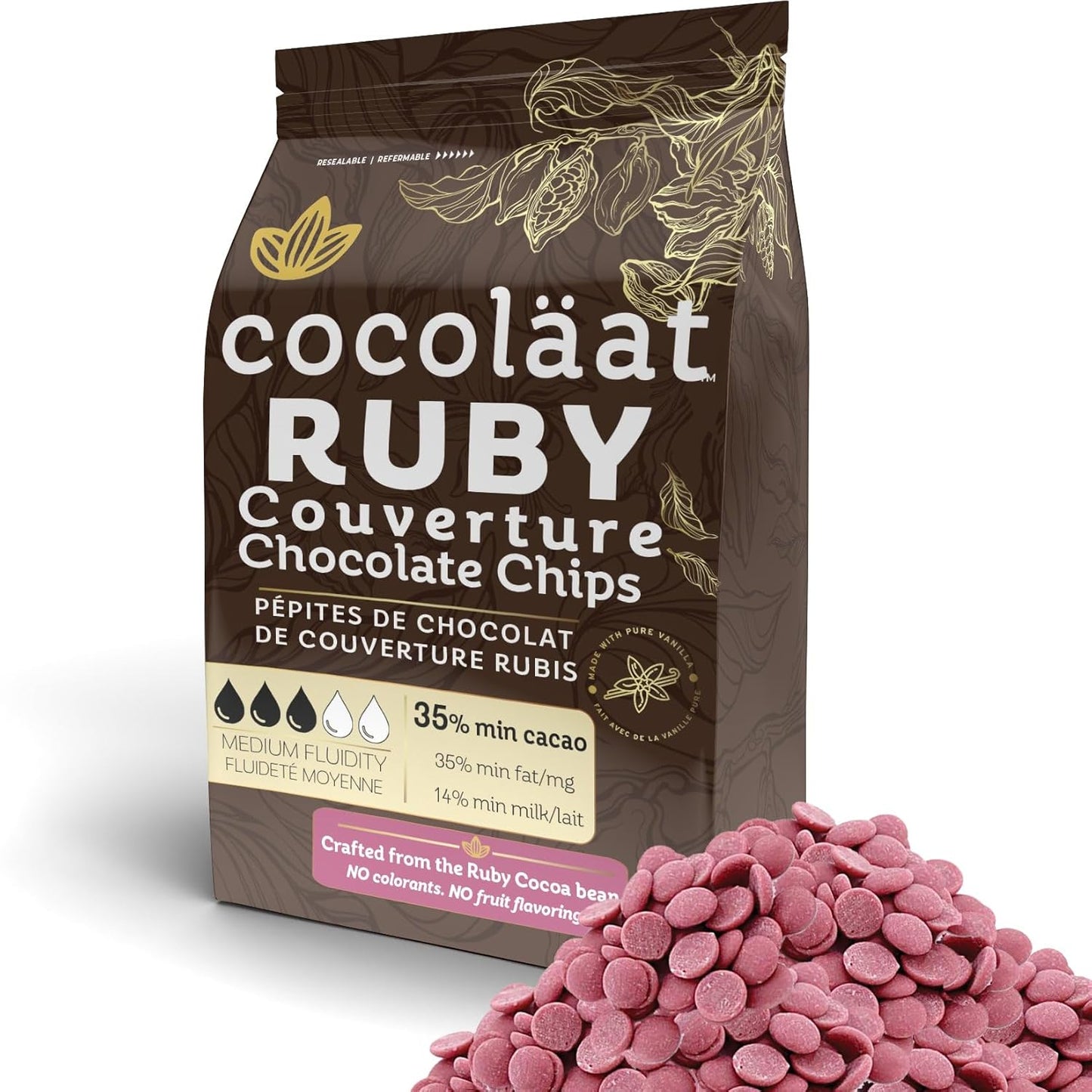 Cocoläat-Ruby-Couverture-Chocolate-Chips-|-Culinary-Grade-for-Bakers,-Pastry-Chefs,-Chocolatiers-0.35-1319