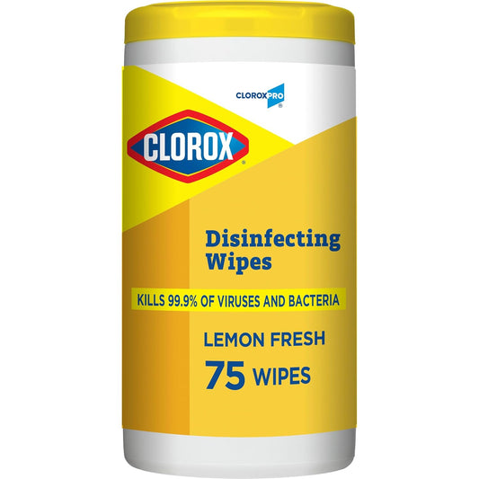 CloroxPro-Clorox-Disinfecting-Wipes,-Lemon-Fresh,-75-Count,-Pack-of-1835