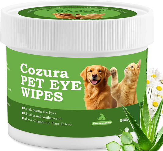 Dog-&-Cat-Eye-Wipes,-Unscented-100ct-Tear-Stain-Remover-Pads-Hypoallergenic-101