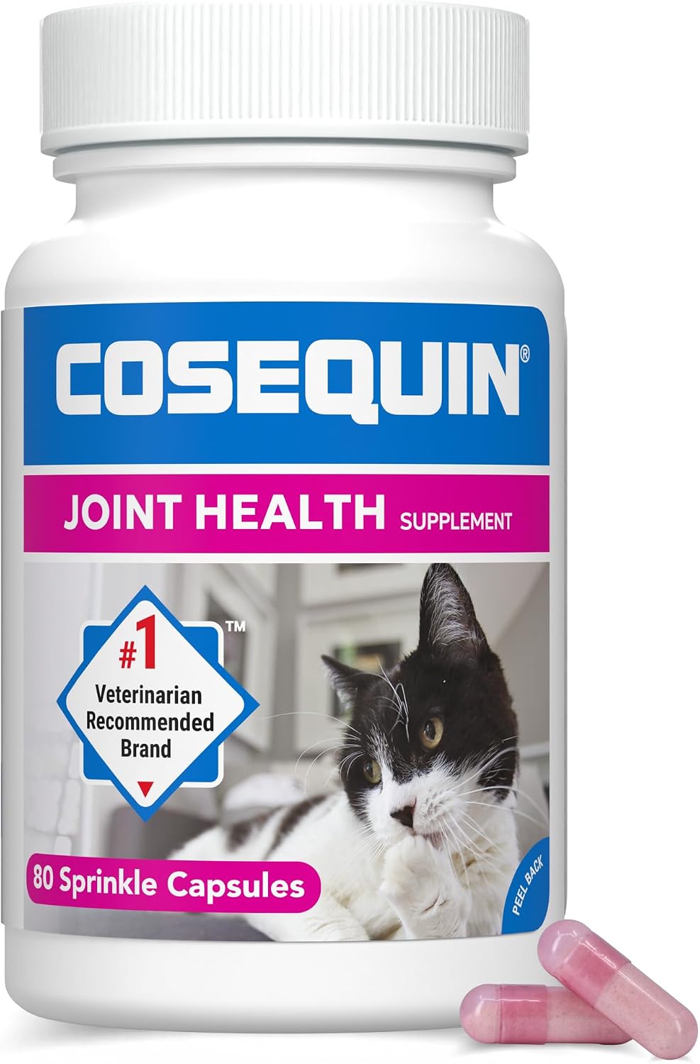 Nutramax-Cosequin-Joint-Supplement-for-Cats,-Easy-Sprinkle-Capsule,-80ct-|-Glucosamine-+-1707