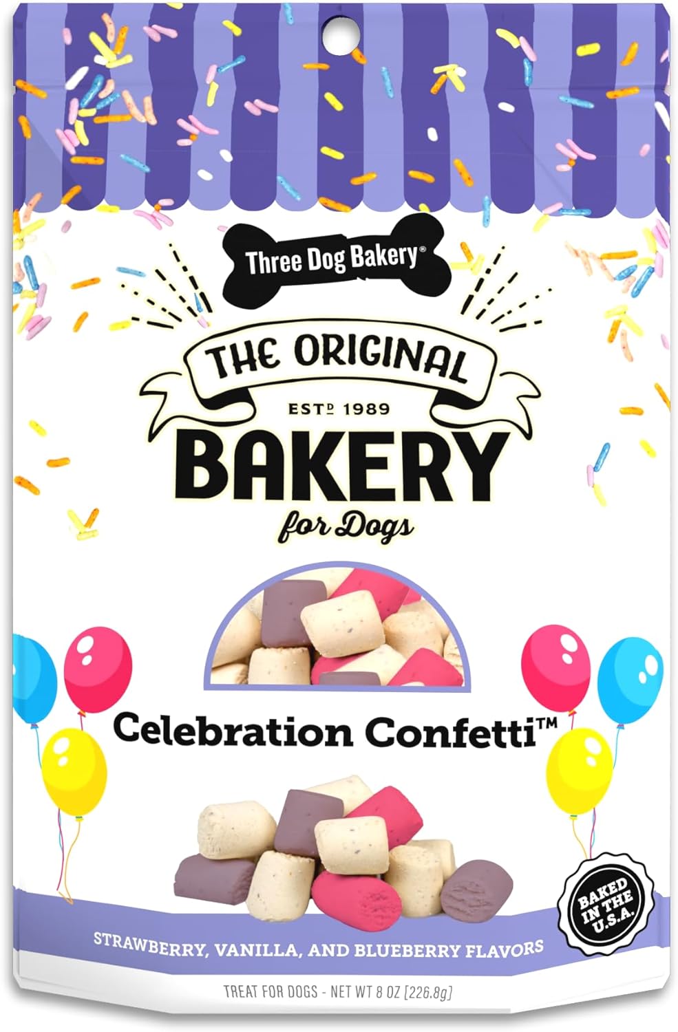 Three-Dog-Bakery-Celebration-Confetti---Puppy-&-Training-Treats,-Birthday-Special-1560