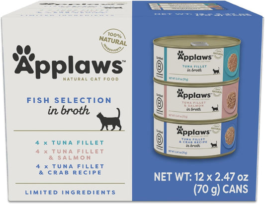 Applaws-Fish-Variety-Pack-Wet-Cat-Food-in-Broth-12-Pack,-High-Protein,-Limited-1782