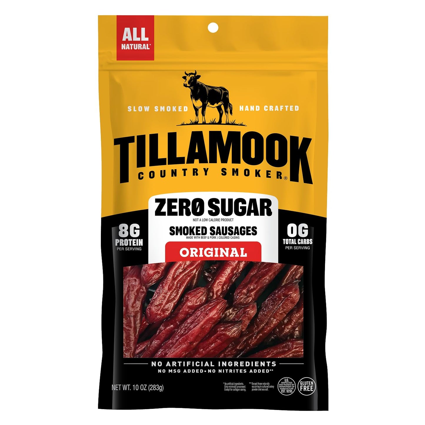 Tillamook-Country-Smoker-Keto-Friendly-Zero-Sugar-Smoked-Sausages,-Original,-10--Ounce----2291