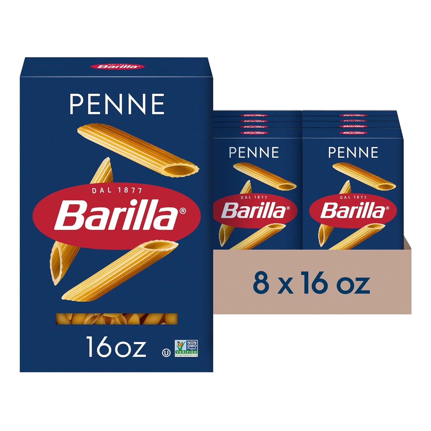 Barilla-Penne-Pasta,-16-oz.-Box-(Pack-of-8)-Non-GMO,-993