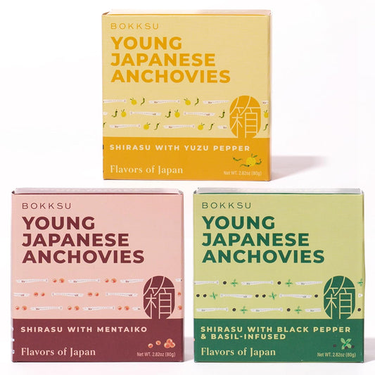 Bokksu-Tinned-Shirasu-Anchovies-Variety-Pack-(3-Pack)---Explore-All-Flavors---Black-307