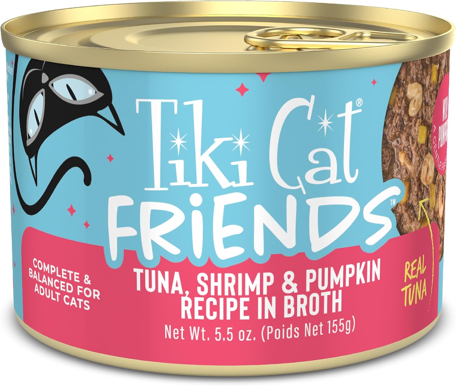 Tiki-Cat-Aloha-Friends-Wet-Cat-Food,-Tuna,-Shrimp-&-Pumpkin,-5.5-oz.-530