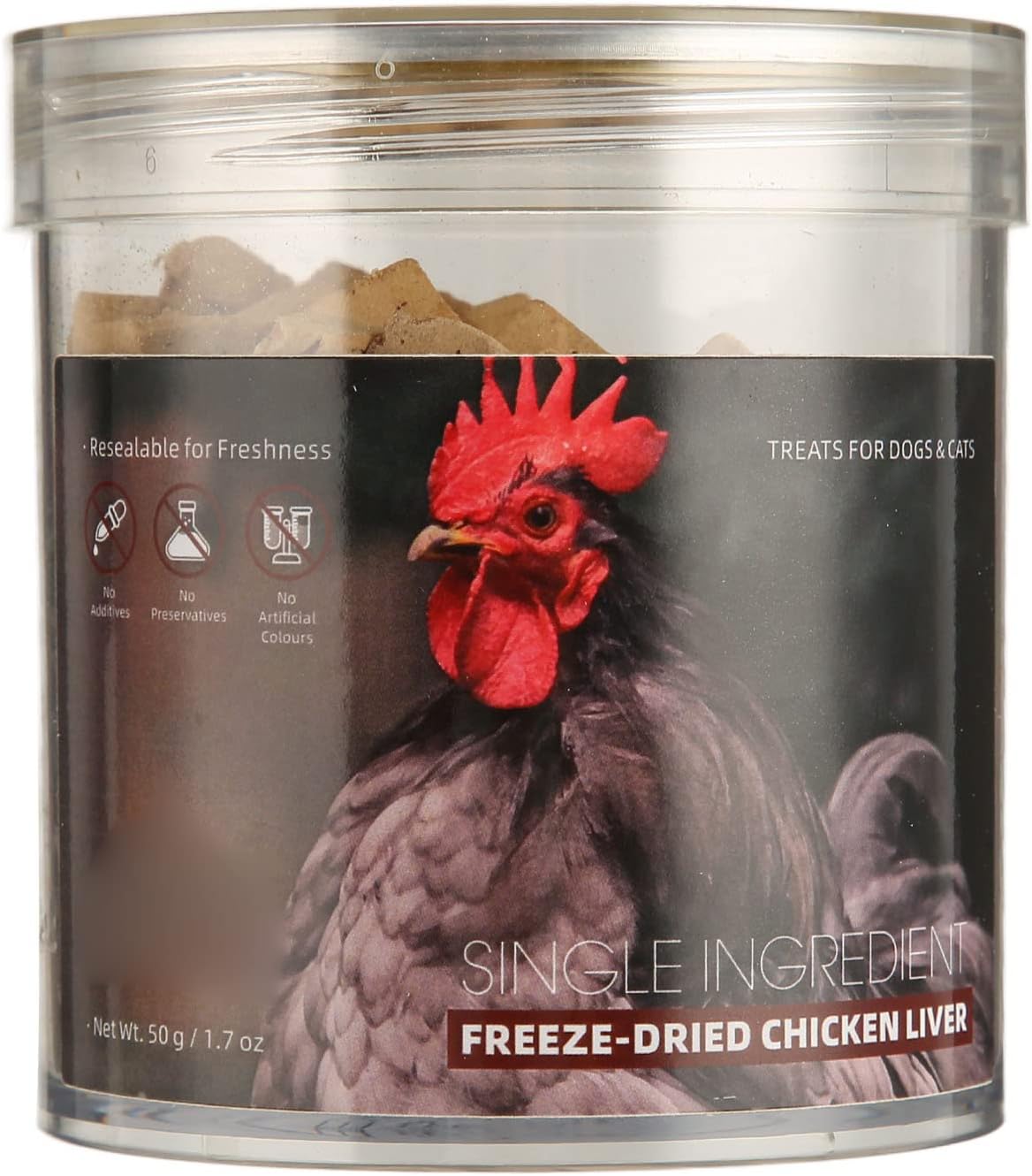 Pwshymi-Freeze-Dried-Chicken-Liver-for-Dogs-&-Cats,-50g-Pet-Dog-Treats-163