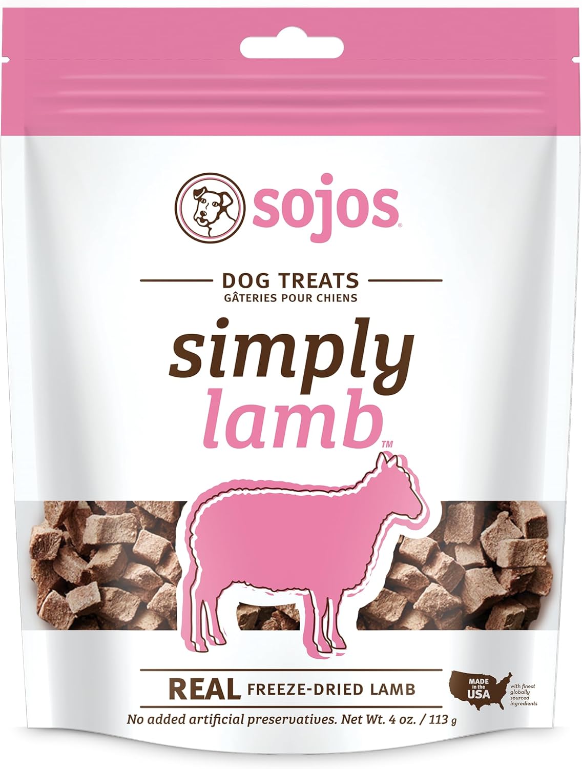 SOJOS-Simply-Lamb-Freeze-Dried-Dog-Treats,-4-oz-----1839