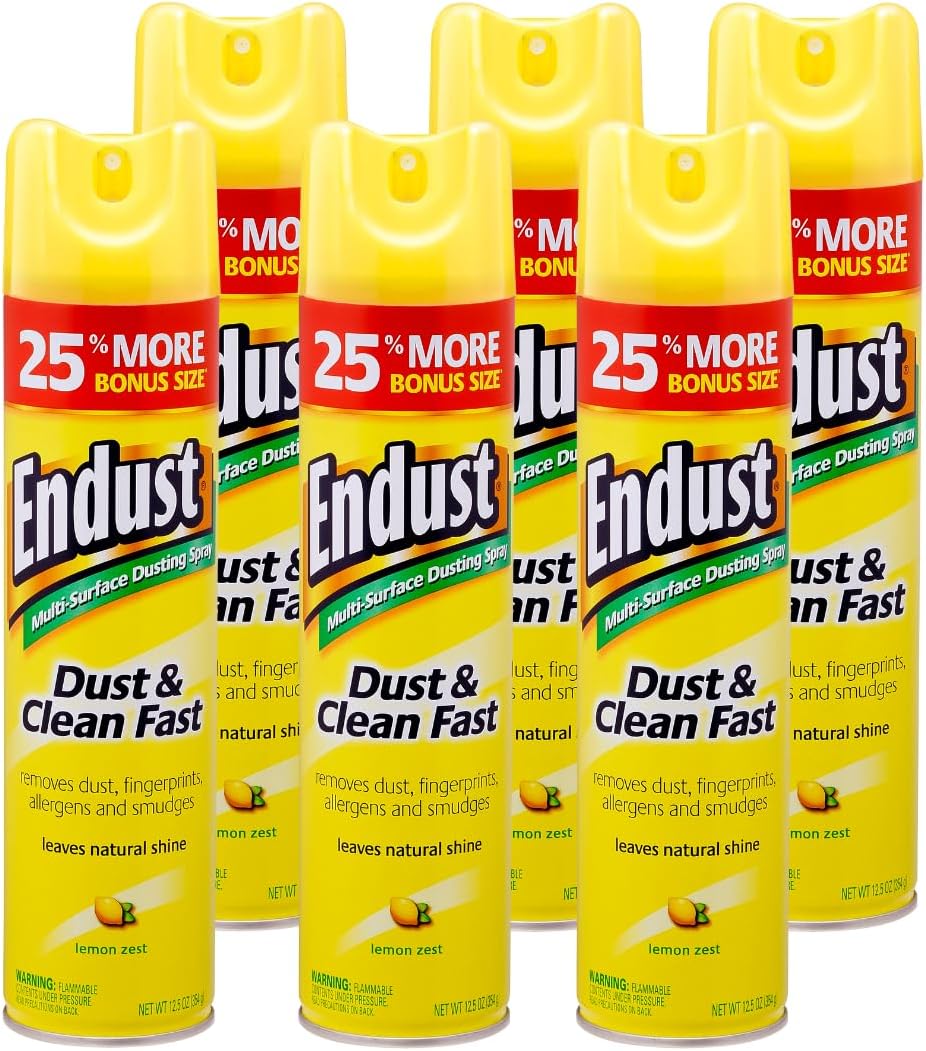 Endust-Lemon-Zest-Multi-Surface-Dusting-and-Cleaning-Spray,-Lemon-Zest,-4808
