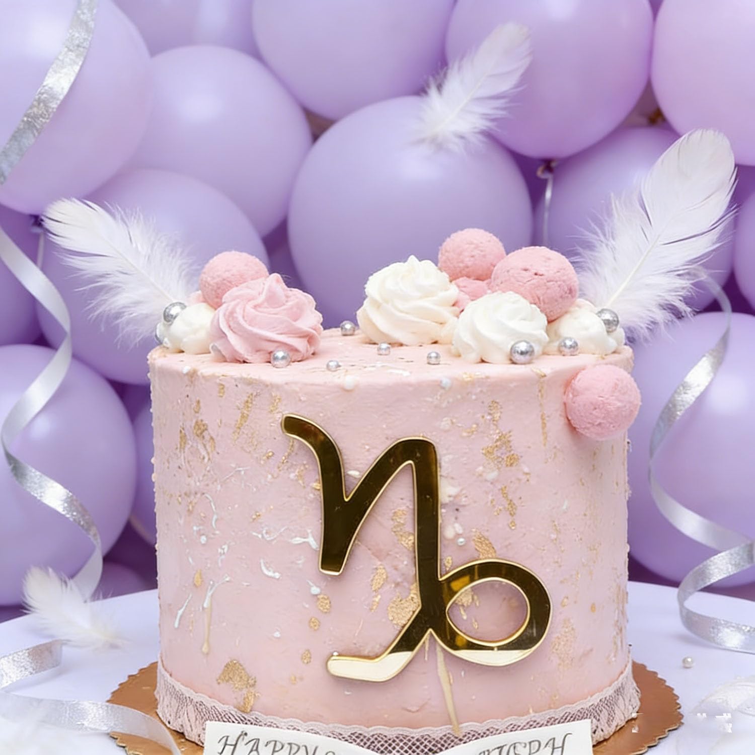 Capricorn-Cake-Toppers,Acrylic-Gold-Constellation-Capricorn-Cupcake-Picks-December-January-Birthday-Cake-for---1013