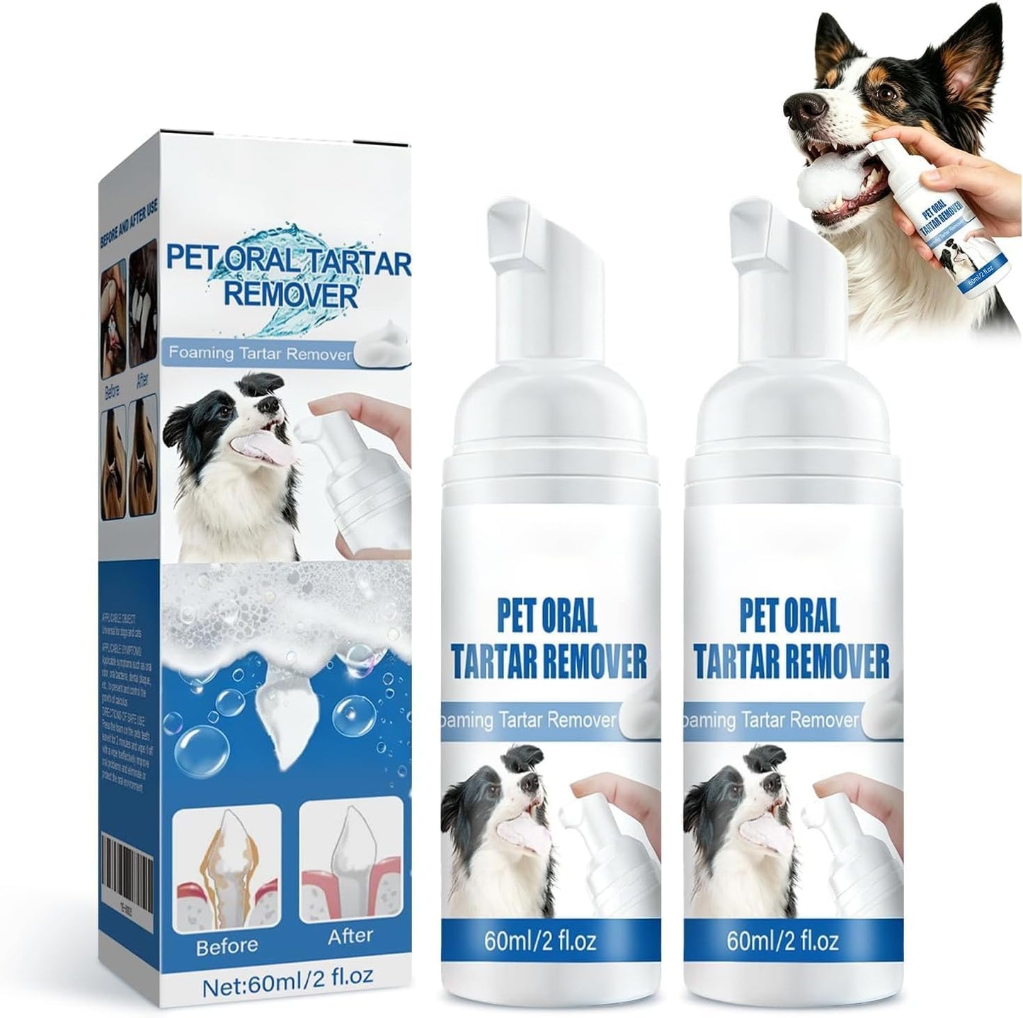 2PC-Pet-Dental-Tartar-Remover,-Foaming-Oral-Care-Cleaner,-Teeth-Whitening-Breath-Freshener,-1243