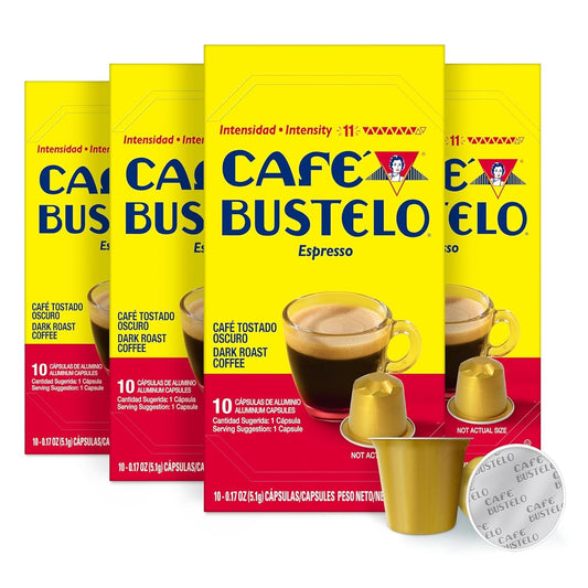 Café-Bustelo-Aluminum-Espresso-Capsules,-Dark-Roast-Coffee,-Nespresso-Original-Line-Compatible,-Intensity-3158