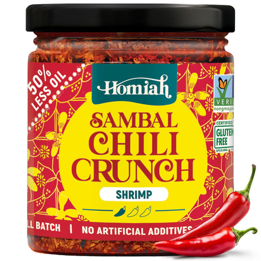 Homiah-Sambal-Chili-Crunch,-Shrimp,-6oz-2980