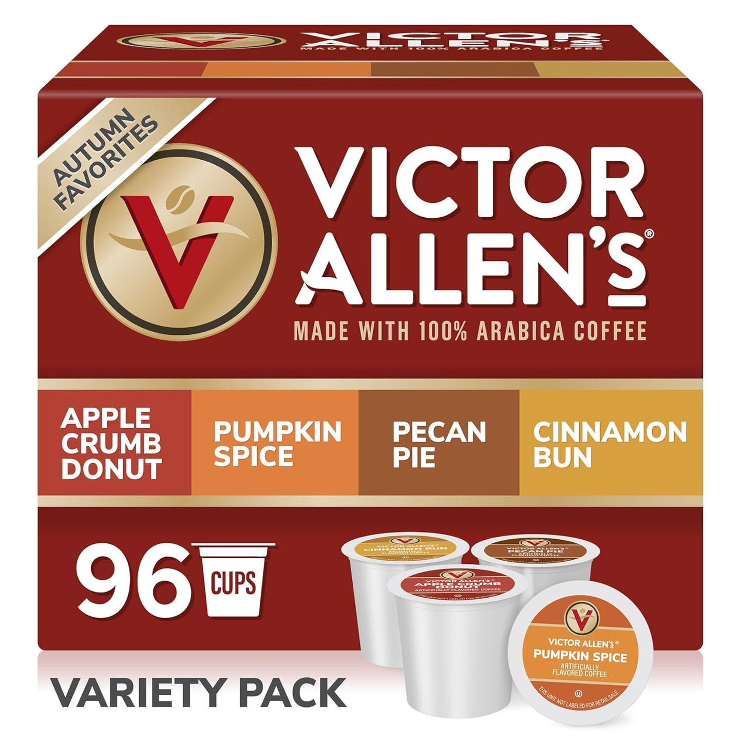 Victor-Allen's-Coffee-Autumn-Favorites---Paquete-surtido-de-café,-96-cápsulas3288