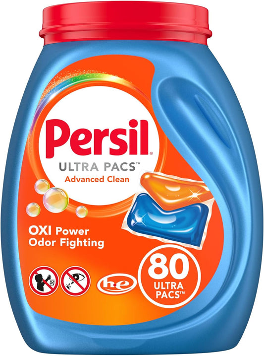 Persil-Ultra-Pacs-Advanced-Clean-Oxi+Odor-Power-Laundry-Detergent,-80-3871