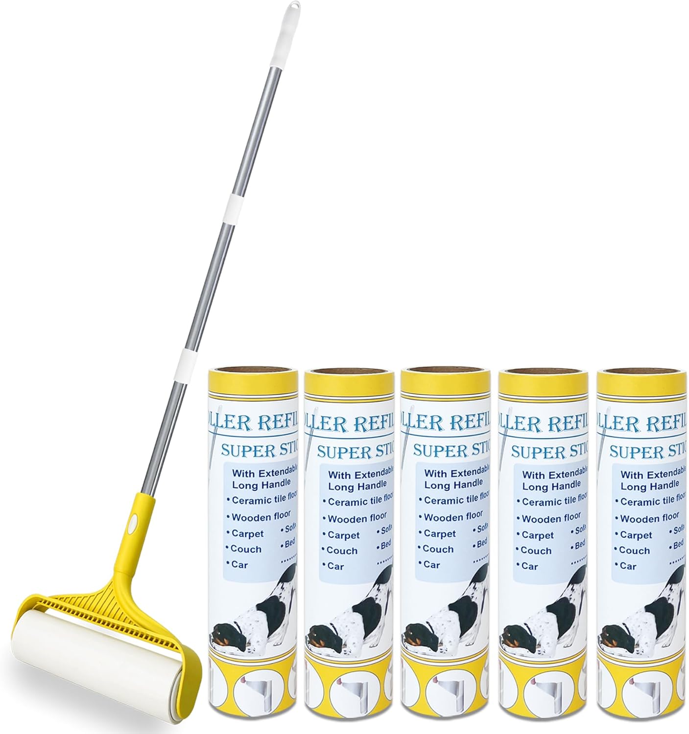 Large-Floor-Lint-Roller-for-Carpet-Pet-Hair-Extra-Sticky,-1680