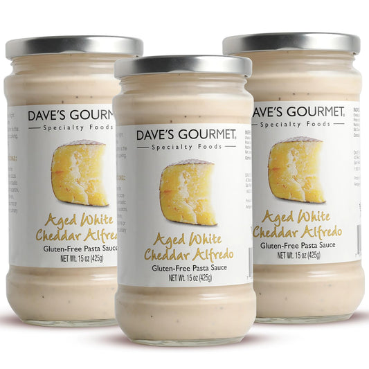 Dave's-Gourmet-Aged-White-Cheddar-Alfredo-Pasta-Sauce,-Rich-&-Creamy-Flavor,-137