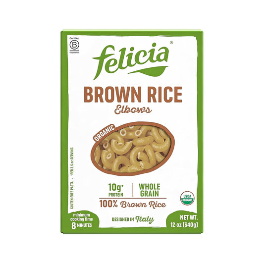 Felicia-Gluten-Free-Pasta,-Brown-Rice-Elbows,-10G-Protein-Serving,-482