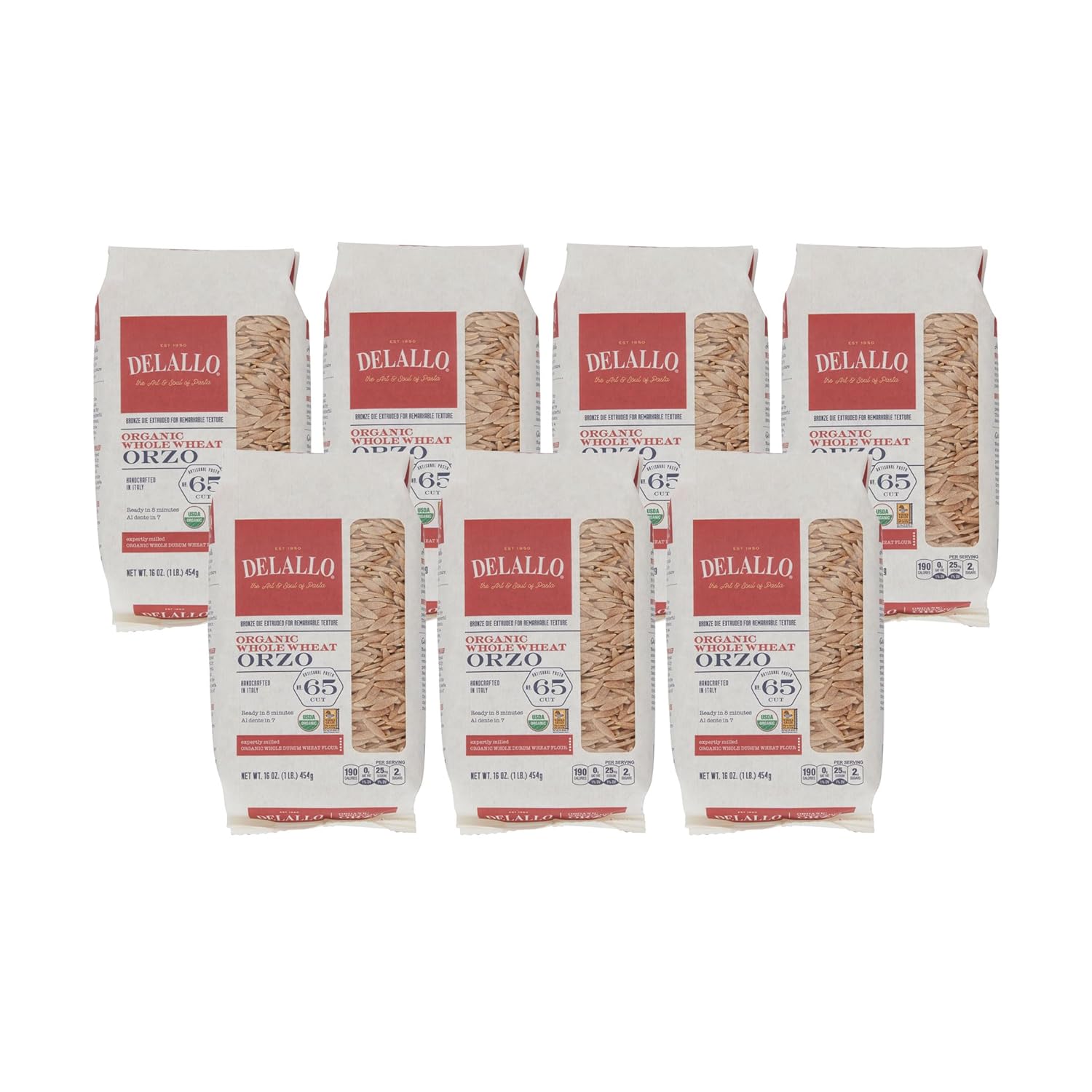 DeLallo-Whole-Wheat-Orzo-Pasta,-1-Pound-Bag,-Organic,-with-549