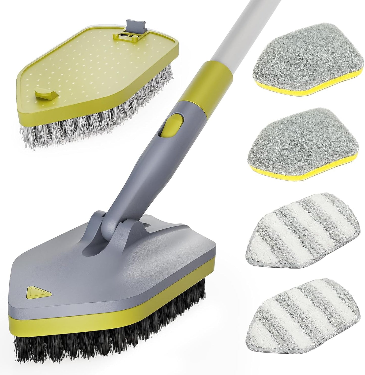 4-in-1Tile-Tub-Scrubber-Brush-|-62.2"-Extendable-Long-3312