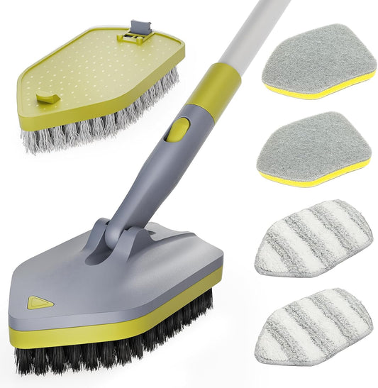 4-in-1Tile-Tub-Scrubber-Brush-|-62.2"-Extendable-Long-3312