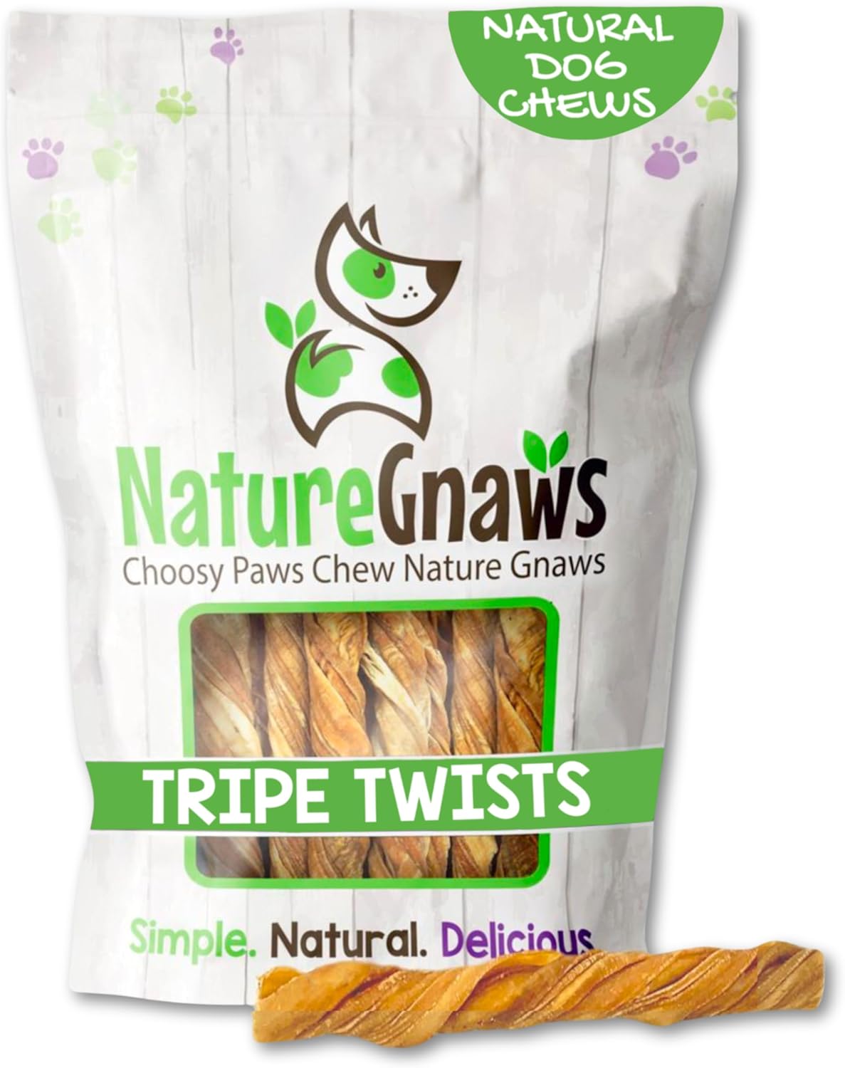 Nature-Gnaws-Tripe-Twists-for-Dogs-4-5"-(20-Count)---Crunchy-Free-1564