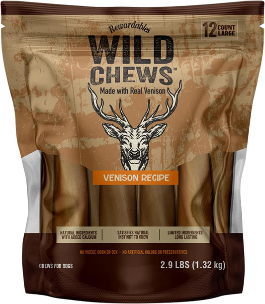 Rewardables-|-Wild-Chews-|-Venison-Recipe,-Made-with-Real-Venison,-Ingredient,-2070