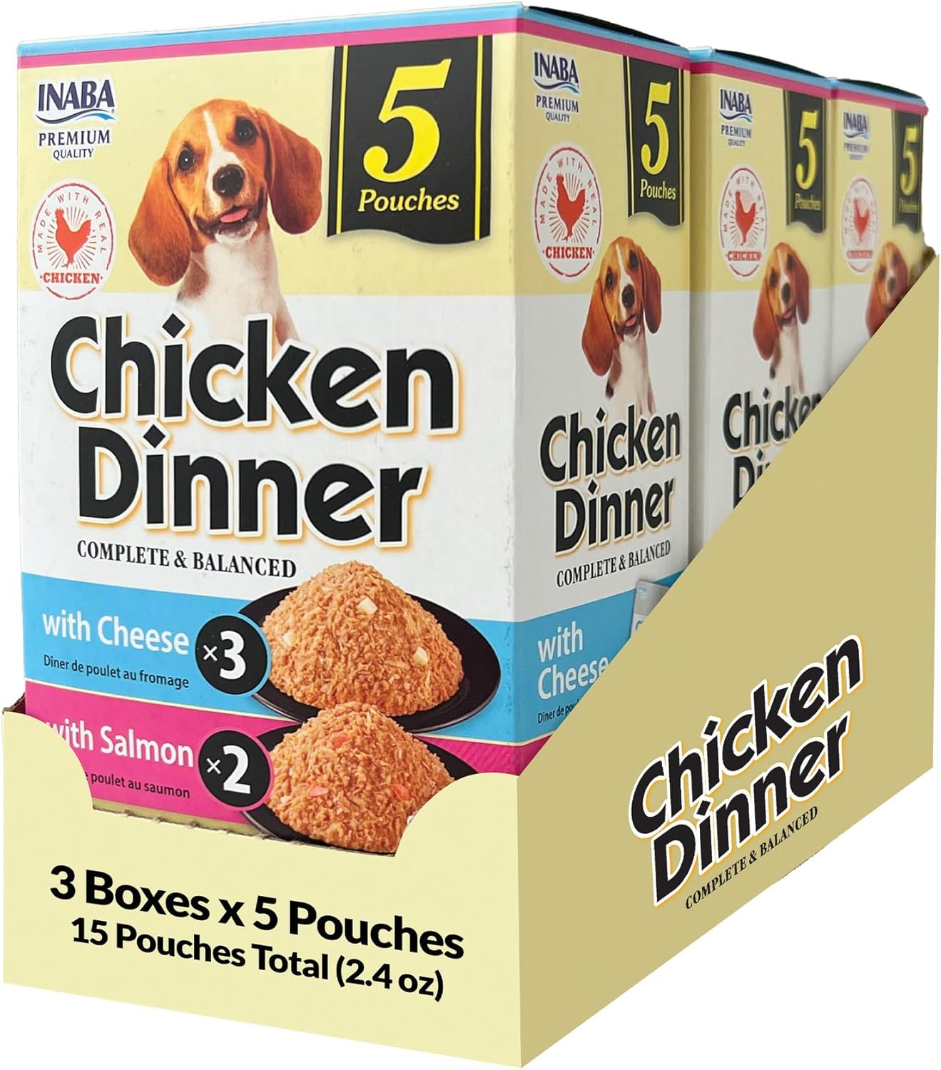 INABA-Chicken-Dinner-for-Dogs,-Soft-Pate-Wet-Dog-Food,-Complete-&-Balanced,-986