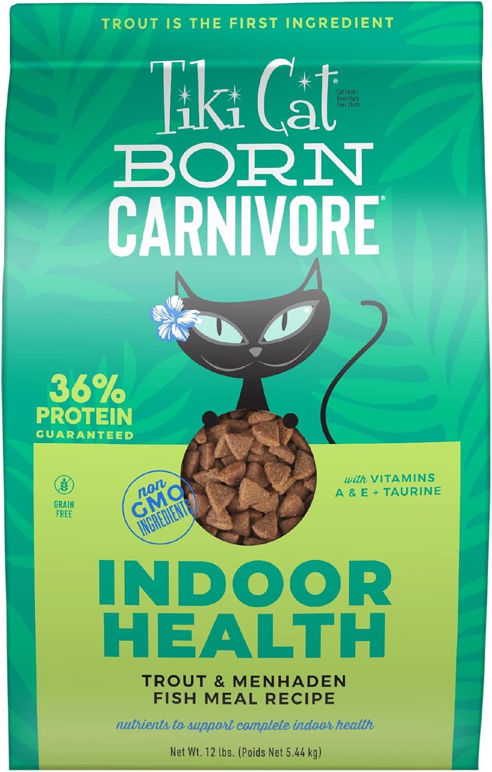 Tiki-Cat-Born-Carnivore-Indoor-Health-Dry-Cat-Food,-Trout-&-Fish-12-Bag1114