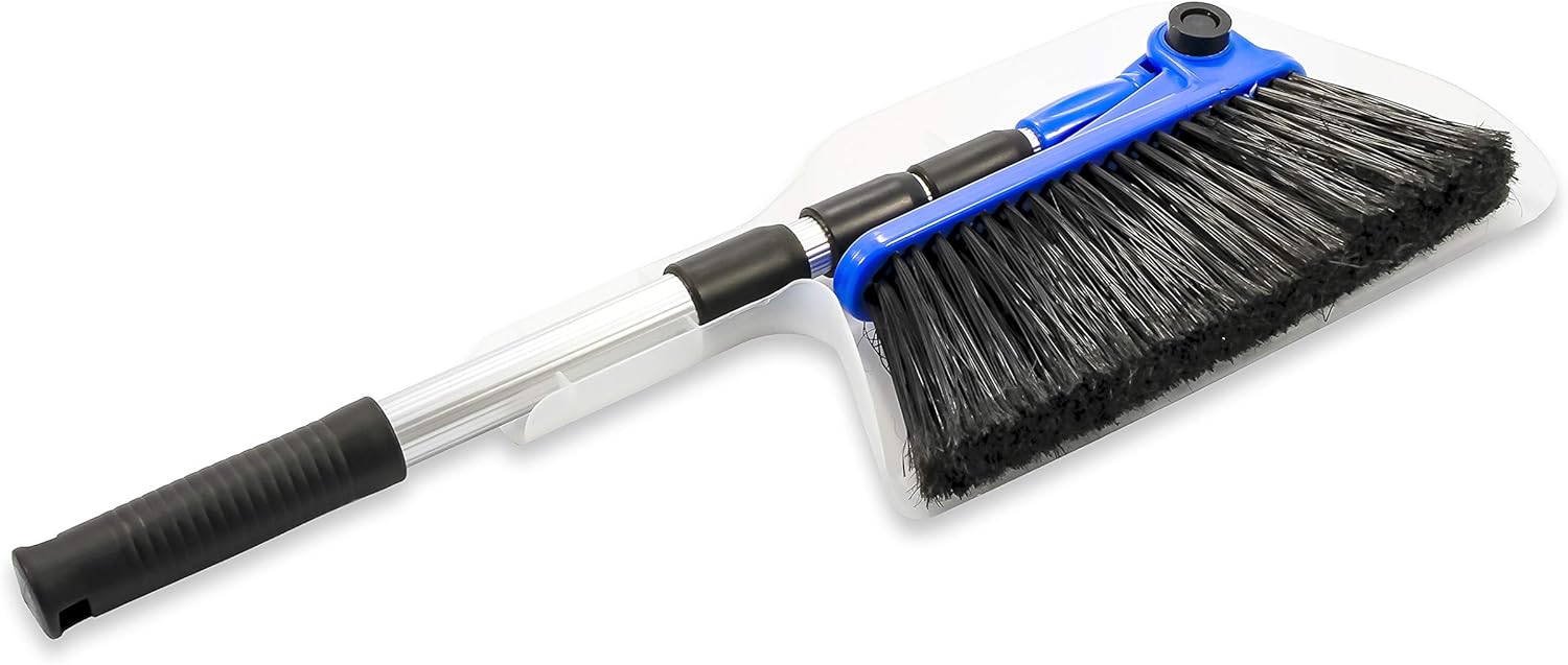 Camco-Adjustable-Broom-and-Dustpan---Portable-&-Compact-Full-4669