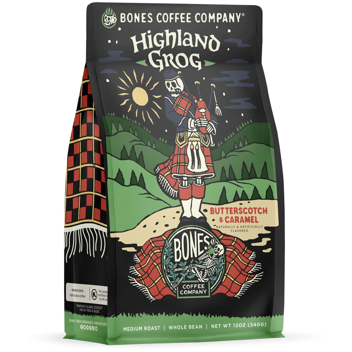 Bones-Coffee-Company-Highland-Grog,-Butterscotch-Caramel-Flavored-Coffee,-Medium-Roast-Low-Acid-2528