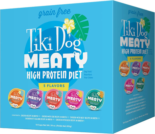 Tiki-Dog-Meaty---Alimento-húmedo-para-perros,-paquete-2510