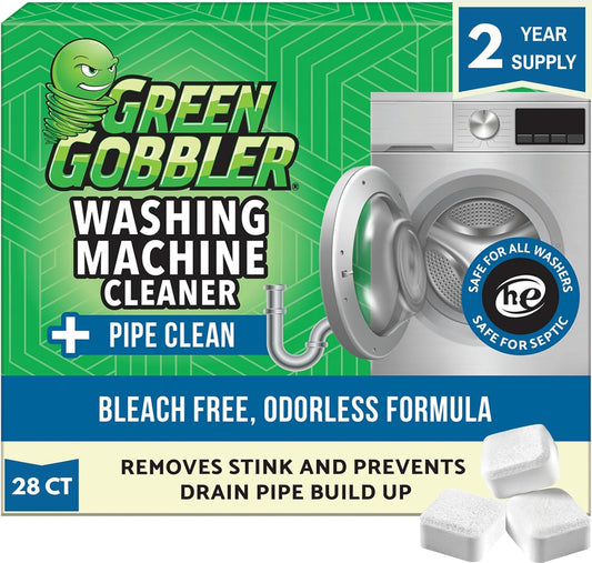 Green-Gobbler-Premium-Washing-Machine-Cleaner-&-Deodorizer-Tablets-with-Pipe,-Drain-1549