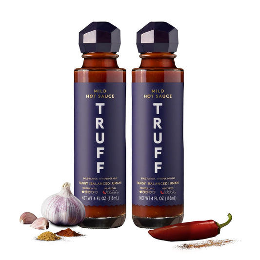TRUFF-Mild-Hot-Sauce-2-Pack,-Gourmet-Sauce-with-Black-Truffle,-Anaheim-Peppers,-1704