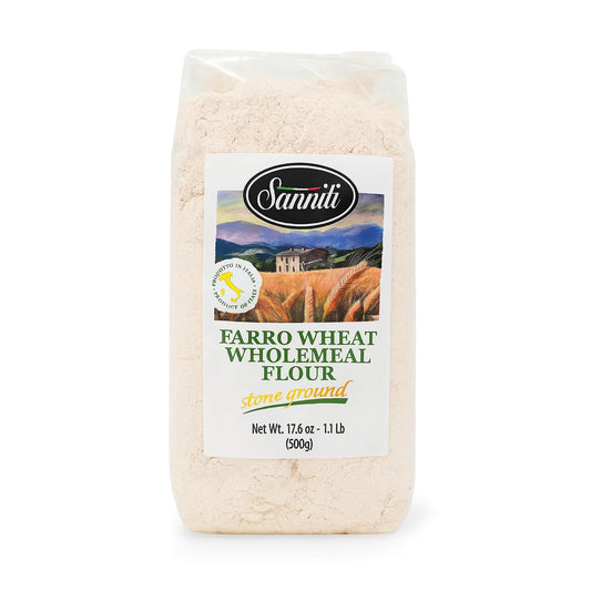 Sanniti-Farro-Wheat-Wholemeal-Flour,-Stone-Ground-–-17.6-oz-(500g)-Bag-294