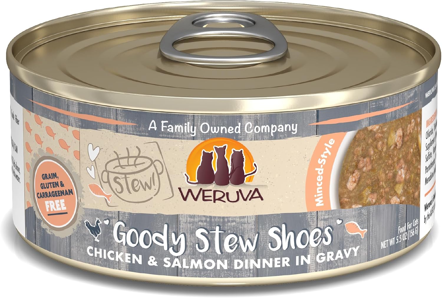 Weruva-Classic-Cat-Stews!,-Goody-Stew-Shoes-with-Chicken-&-Salmon-in-Gravy,-702