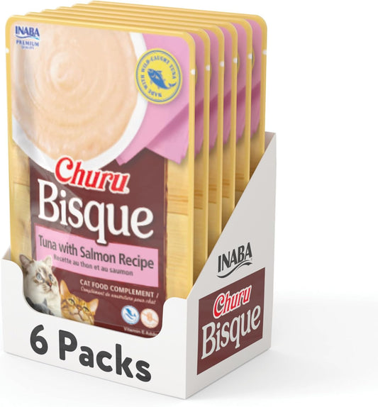 INABA-Churu-Bisque-Lickable-Treats-for-Cats,-Creamy-Purée-Bisque-with-E-Green-Extract,33