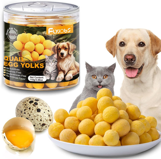 Dehydrated-Quail-Egg-Yolk-Snacks-for-Cats-and-Dogs-Training,-Natural-Dog-Food-710