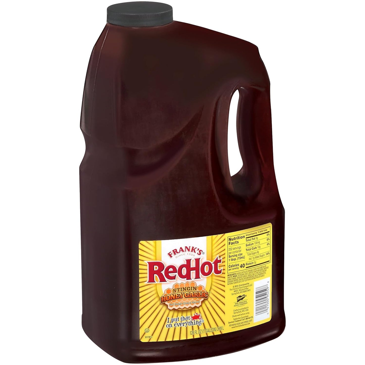 Frank's-RedHot-Stingin'-Honey-Garlic-Sauce,-1-gal---One-Gallon-Bulk-1678